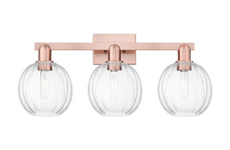 Arcadia Three Light Bath Vanity in Antique Copper (405|716-3W-AC-G458-7CL)