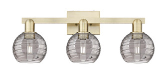 Arcadia Three Light Bath Vanity in Antique Brass (405|716-3W-AB-G1213-6SM)