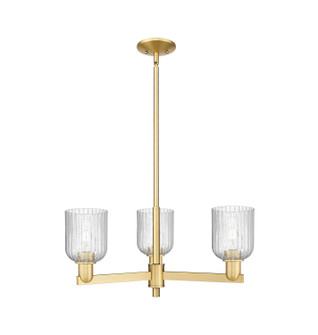Arcadia Three Light Pendant in Satin Gold (405|716-3CR-SG-G559-5SDY)
