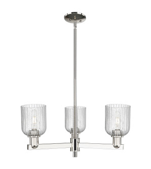Arcadia Three Light Flush Mount in Polished Nickel (405|716-3CR-PN-G559-5SDY)