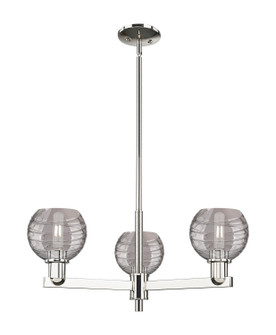 Arcadia Three Light Pendant in Polished Nickel (405|716-3CR-PN-G1213-6SM)