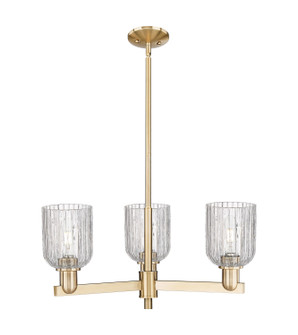 Arcadia Three Light Flush Mount in Champagne Bronze (405|716-3CR-CB-G559-5CL)