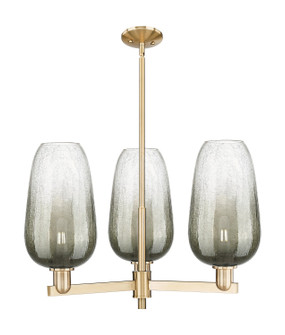 Arcadia Three Light Flush Mount in Champagne Bronze (405|716-3CR-CB-G484-7SL)