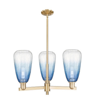 Arcadia Three Light Flush Mount in Champagne Bronze (405|716-3CR-CB-G480-6SB)