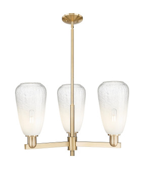 Arcadia Three Light Flush Mount in Champagne Bronze (405|716-3CR-CB-G480-6OP)