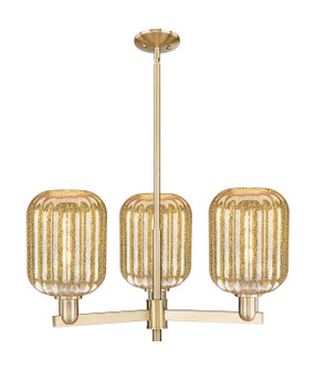 Arcadia Three Light Flush Mount in Champagne Bronze (405|716-3CR-CB-G460-7ME)