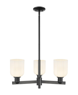 Arcadia Three Light Pendant in Matte Black (405|716-3CR-BK-G559-5GWH)