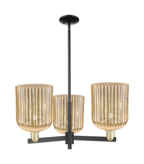 Arcadia Three Light Pendant in Black Antique Brass (405|716-3CR-BAB-G559-8ME)