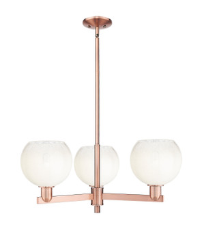 Arcadia Three Light Pendant in Antique Copper (405|716-3CR-AC-G483-8OP)