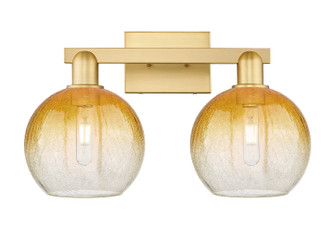 Arcadia Two Light Bath Vanity in Satin Gold (405|716-2W-SG-G483-8AM)