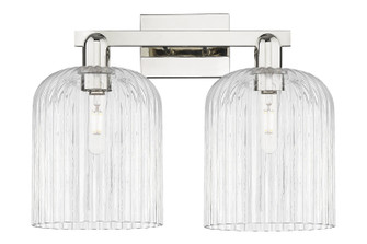 Arcadia Two Light Bath Vanity in Polished Nickel (405|716-2W-PN-G559-8CL)