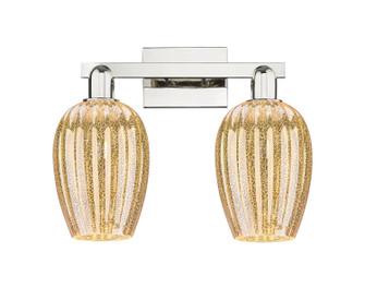 Arcadia Two Light Bath Vanity in Polished Nickel (405|716-2W-PN-G457-6ME)