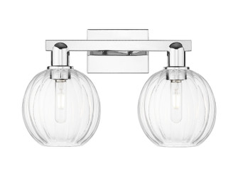 Arcadia Two Light Bath Vanity in Polished Chrome (405|716-2W-PC-G458-7CL)