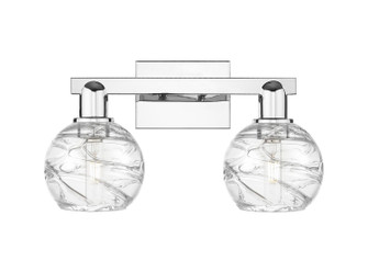 Arcadia Two Light Bath Vanity in Polished Chrome (405|716-2W-PC-G1213-6CL)