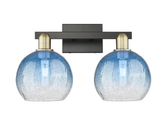 Arcadia Two Light Bath Vanity in Black Antique Brass (405|716-2W-BAB-G483-8SB)