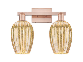 Arcadia Two Light Bath Vanity in Antique Copper (405|716-2W-AC-G457-6ME)