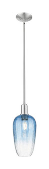 Arcadia One Light Mini Pendant in Brushed Satin Nickel (405|716-1S-SN-G484-7SB)