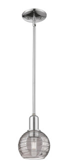 Arcadia One Light Mini Pendant in Polished Chrome (405|716-1S-PC-G1213-6SM)