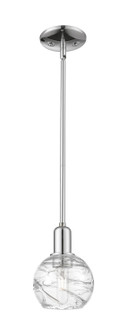 Arcadia One Light Mini Pendant in Polished Chrome (405|716-1S-PC-G1213-6CL)