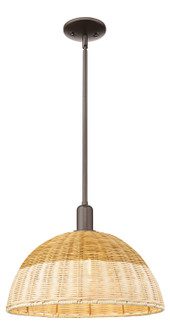 Arcadia One Light Mini Pendant in Oil Rubbed Bronze (405|716-1S-OB-NBD2-16-NAT)