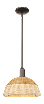 Arcadia One Light Mini Pendant in Oil Rubbed Bronze (405|716-1S-OB-NBD2-12-NAT)