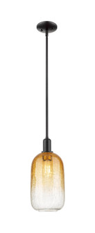 Arcadia One Light Mini Pendant in Matte Black (405|716-1S-BK-G482-7AM)