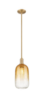 Arcadia One Light Mini Pendant in Brushed Brass (405|716-1S-BB-G482-7AM)