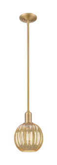 Arcadia One Light Mini Pendant in Brushed Brass (405|716-1S-BB-G458-7ME)