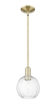 Arcadia One Light Mini Pendant in Antique Brass (405|716-1S-AB-G458-7CL)