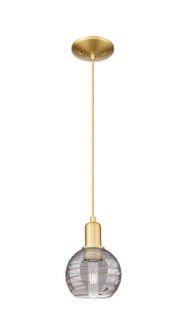Arcadia One Light Mini Pendant in Satin Gold (405|716-1P-SG-G1213-6SM)