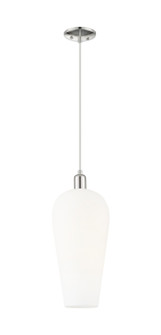 Arcadia One Light Pendant in Polished Nickel (405|716-1P-PN-G456-8WH)