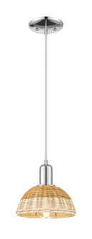 Arcadia One Light Mini Pendant in Polished Chrome (405|716-1P-PC-NBD2-75-NAT)