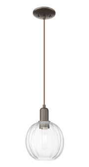 Arcadia One Light Mini Pendant in Oil Rubbed Bronze (405|716-1P-OB-G458-7CL)