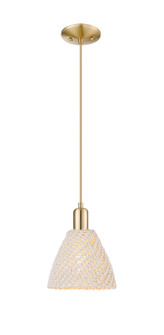 Arcadia One Light Mini Pendant in Champagne Bronze (405|716-1P-CB-NBD-75-NAT)
