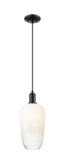 Arcadia One Light Mini Pendant in Matte Black (405|716-1P-BK-G484-7OP)