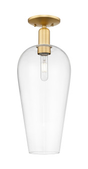 Arcadia One Light Semi-Flush Mount in Satin Gold (405|716-1C-SG-G456-8CL)