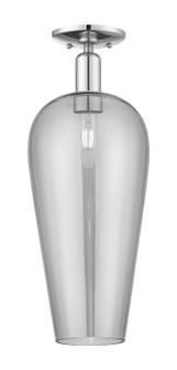 Arcadia One Light Semi-Flush Mount in Polished Chrome (405|716-1C-PC-G456-8SM)