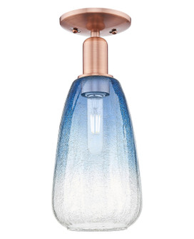 Arcadia One Light Semi-Flush Mount in Antique Copper (405|716-1C-AC-G480-6SB)