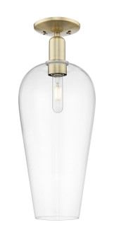 Arcadia One Light Semi-Flush Mount in Antique Brass (405|716-1C-AB-G456-8CL)