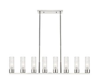 Downtown Urban Eight Light Linear Pendant in Polished Nickel (405|617-8I-PN-G617-8SCL)