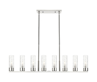 Downtown Urban Eight Light Linear Pendant in Polished Nickel (405|617-8I-PN-G617-8DE)