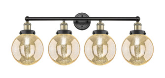 Edison Four Light Bath Vanity in Black Antique Brass (405|616-4W-BAB-G208-8)