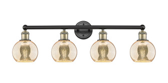 Edison Four Light Bath Vanity in Black Antique Brass (405|616-4W-BAB-G128-6)