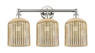 Edison Three Light Bath Vanity in Polished Nickel (405|616-3W-PN-G559-8ME)
