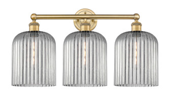 Edison Three Light Bath Vanity in Brushed Brass (405|616-3W-BB-G559-8SM)