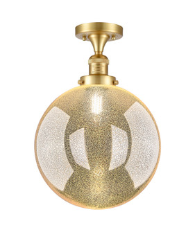 Franklin Restoration One Light Semi-Flush Mount in Satin Gold (405|517-1CH-SG-G208-12)