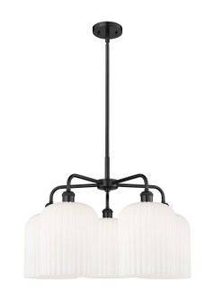 Ballston Five Light Chandelier in Matte Black (405|516-5CR-BK-G559-8GWH)