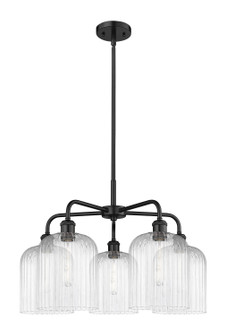 Ballston Five Light Chandelier in Matte Black (405|516-5CR-BK-G559-8CL)