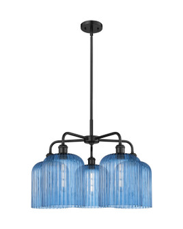 Ballston Five Light Chandelier in Matte Black (405|516-5CR-BK-G559-8BL)