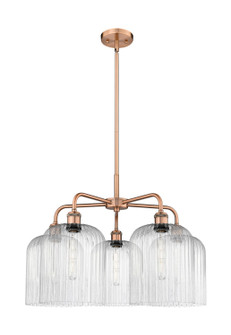Ballston Five Light Chandelier in Antique Copper (405|516-5CR-AC-G559-8SDY)